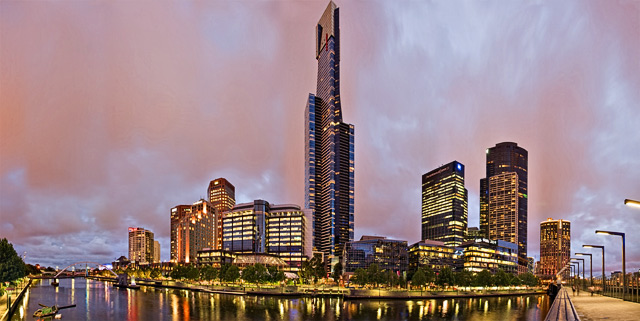 Panorama-Melbourne-Architektur