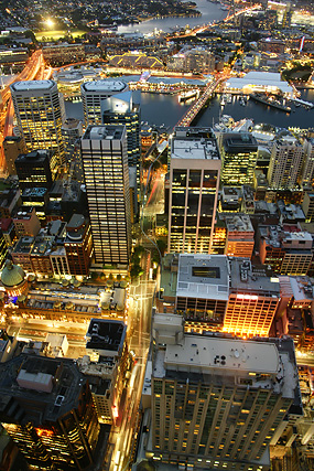 Sydney-by-night-Architektur